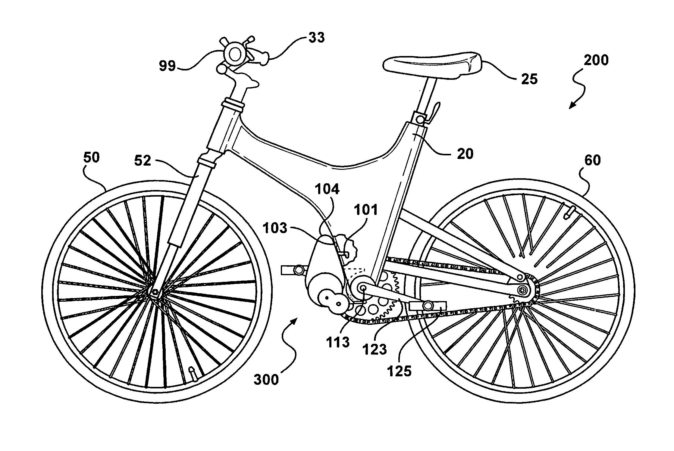 Bicycle having a removable power assist module