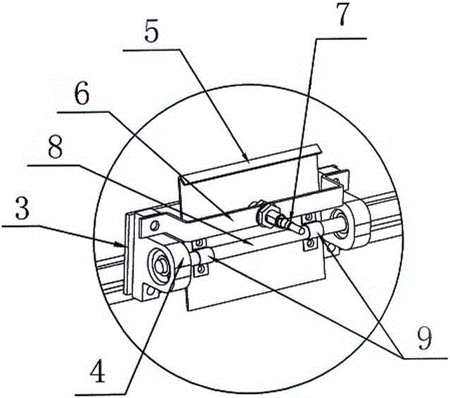 Automatic skipping device for coating machine