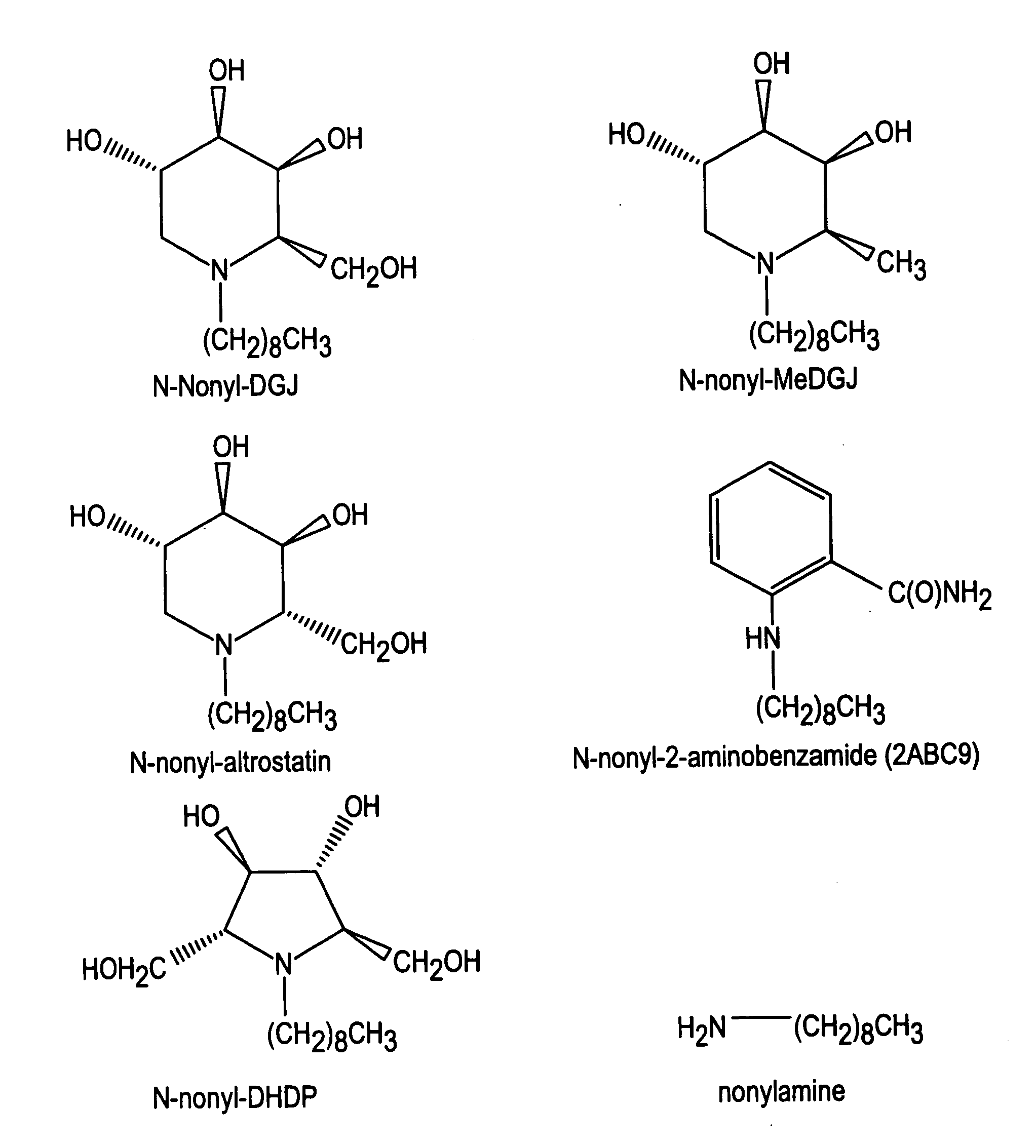 Long chain N-alkyl compounds and oxa-derivatives thereof