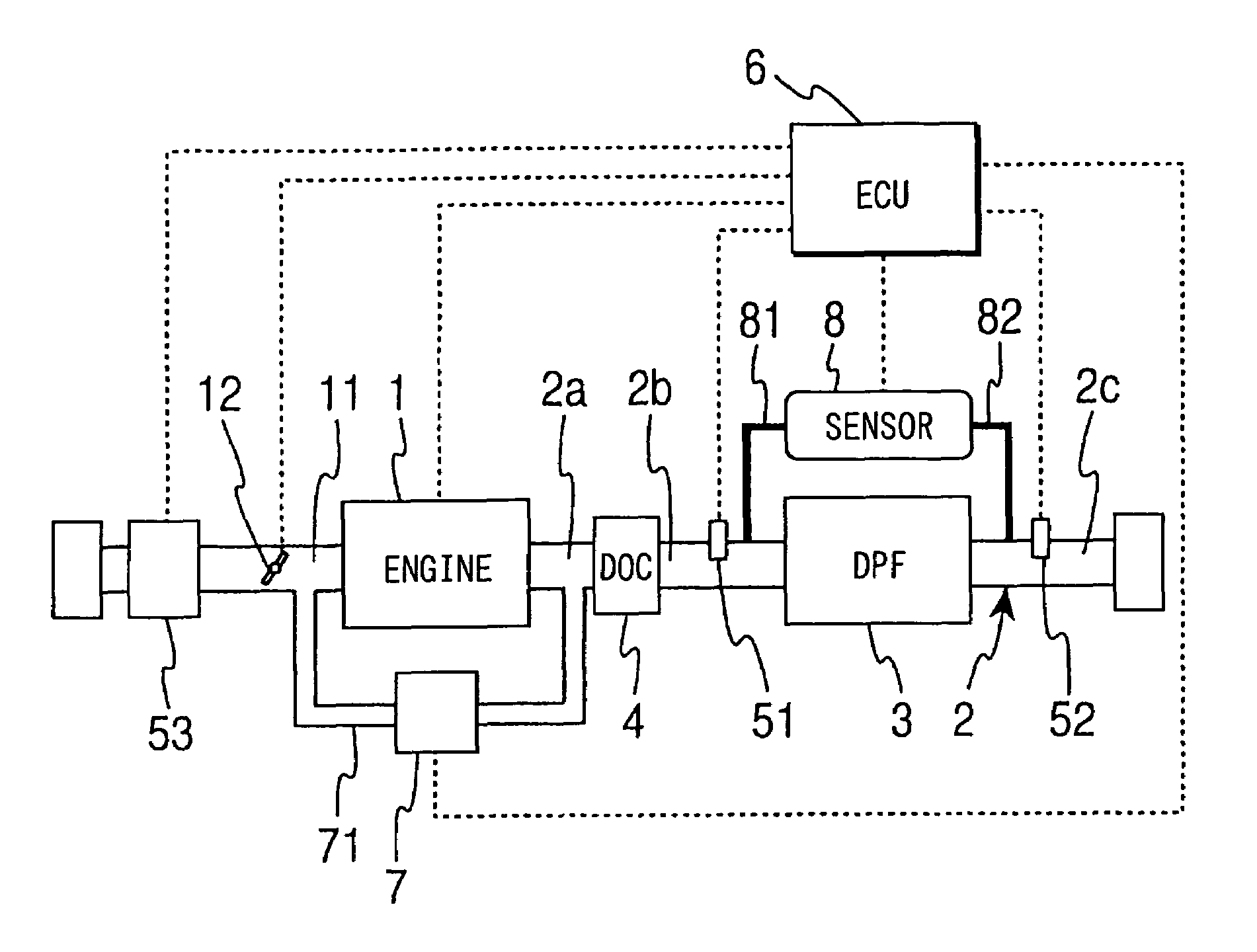 Exhaust emission control device of internal combustion engine