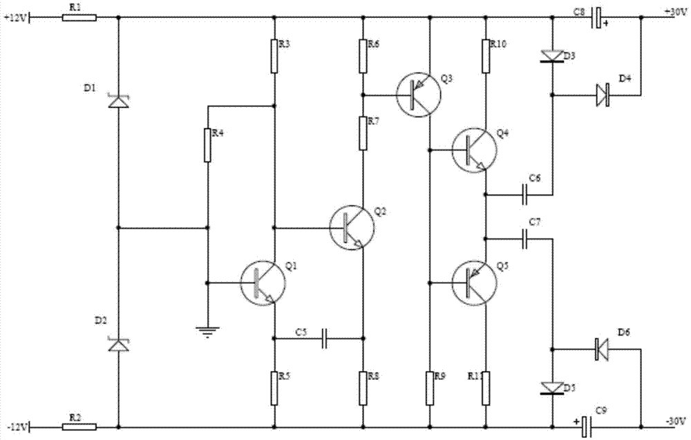 Low-noise and high-stability infrared bias power supply