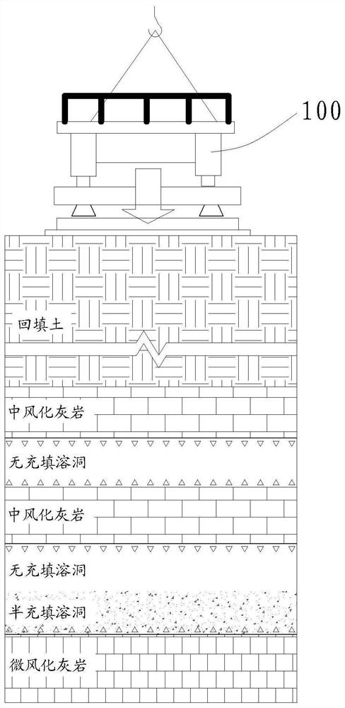 Full-rotation double-sleeve variable cross-section retaining wall pile forming method for cast-in-place pile