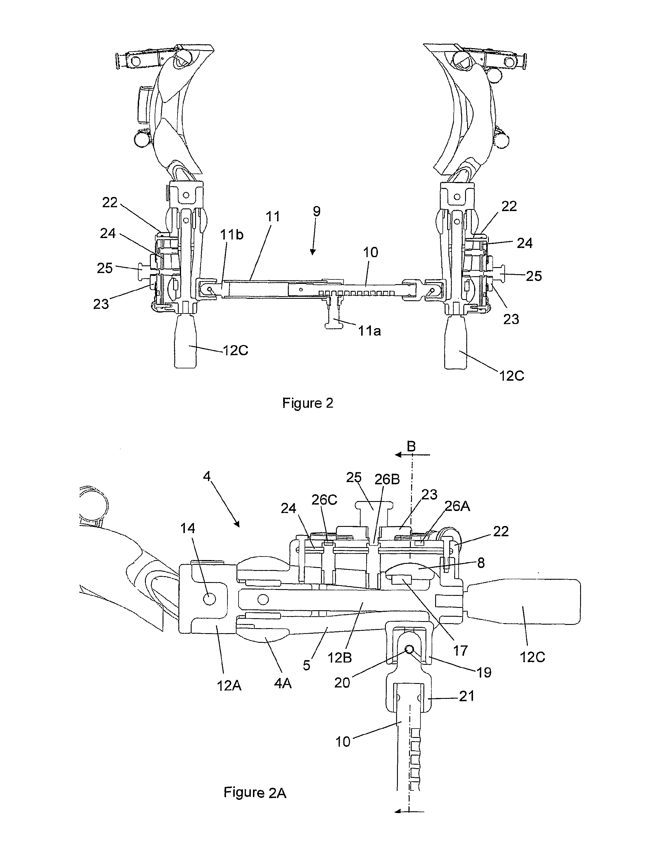 Universal patient lifting frame