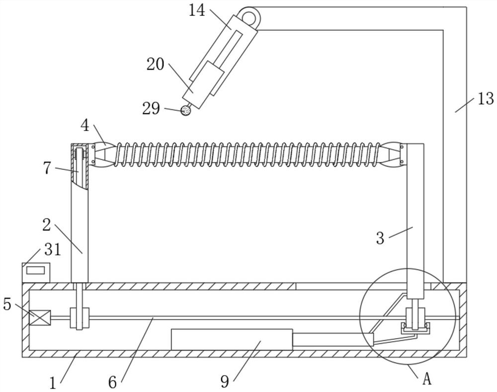 Spiral protective sleeve production testing device