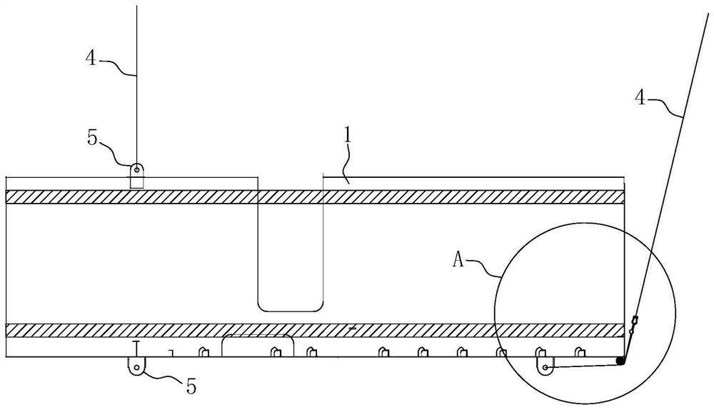 A method for turning over a ship and a protective tooling