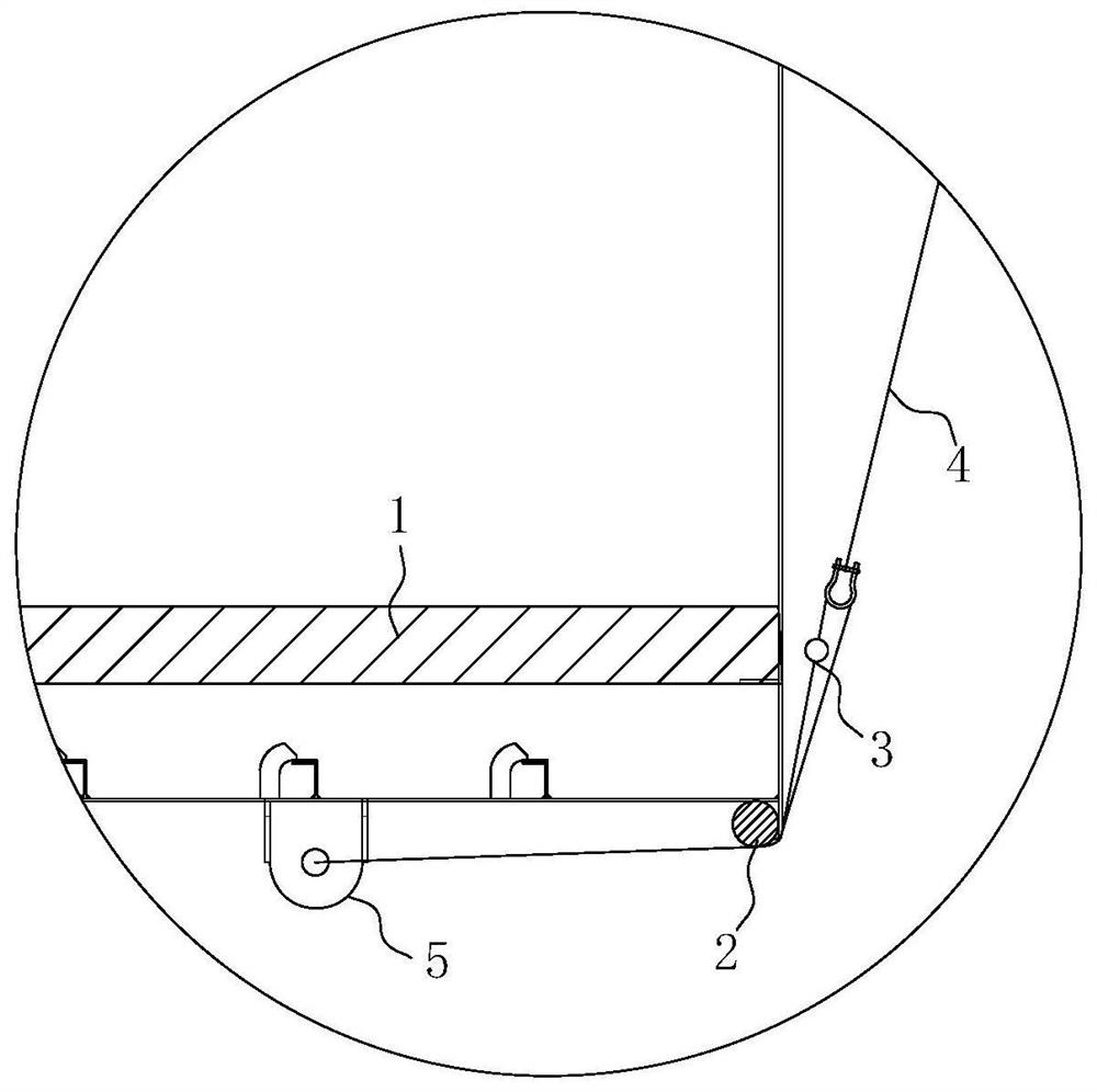 A method for turning over a ship and a protective tooling