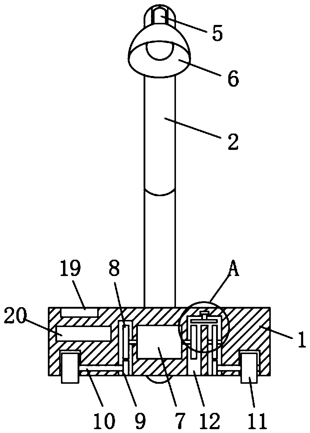 Intelligent sound control table lamp and control method thereof