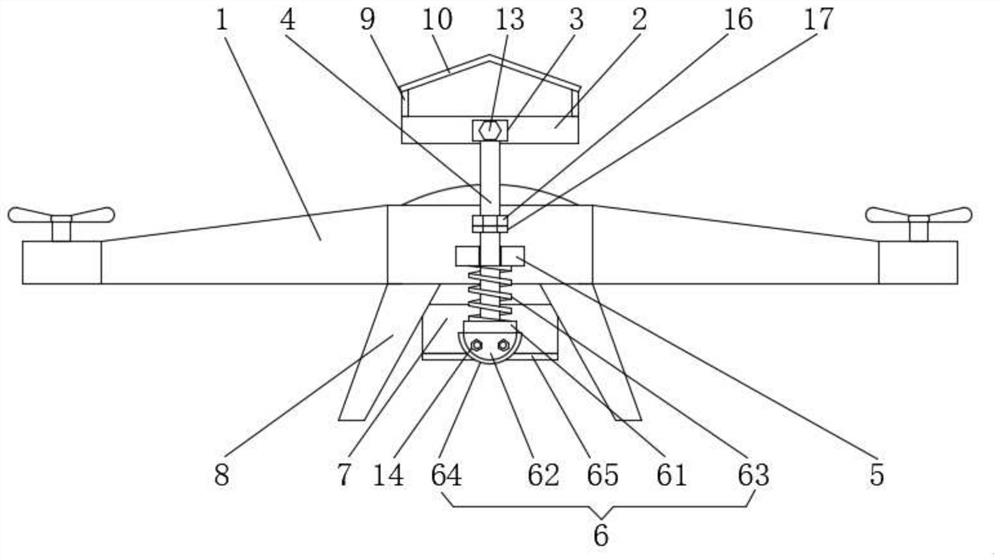 Heat dissipation device of multi-rotor unmanned aerial vehicle