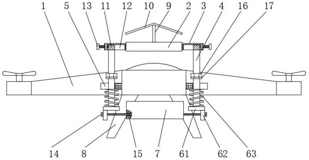 Heat dissipation device of multi-rotor unmanned aerial vehicle