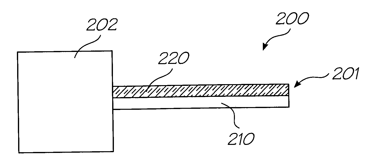 Inkjet nozzle assembly having thermal bend actuator with an active beam defining substantial part of nozzle chamber roof