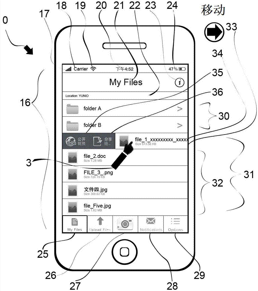 Touch control system and touch control method for managing files / folders