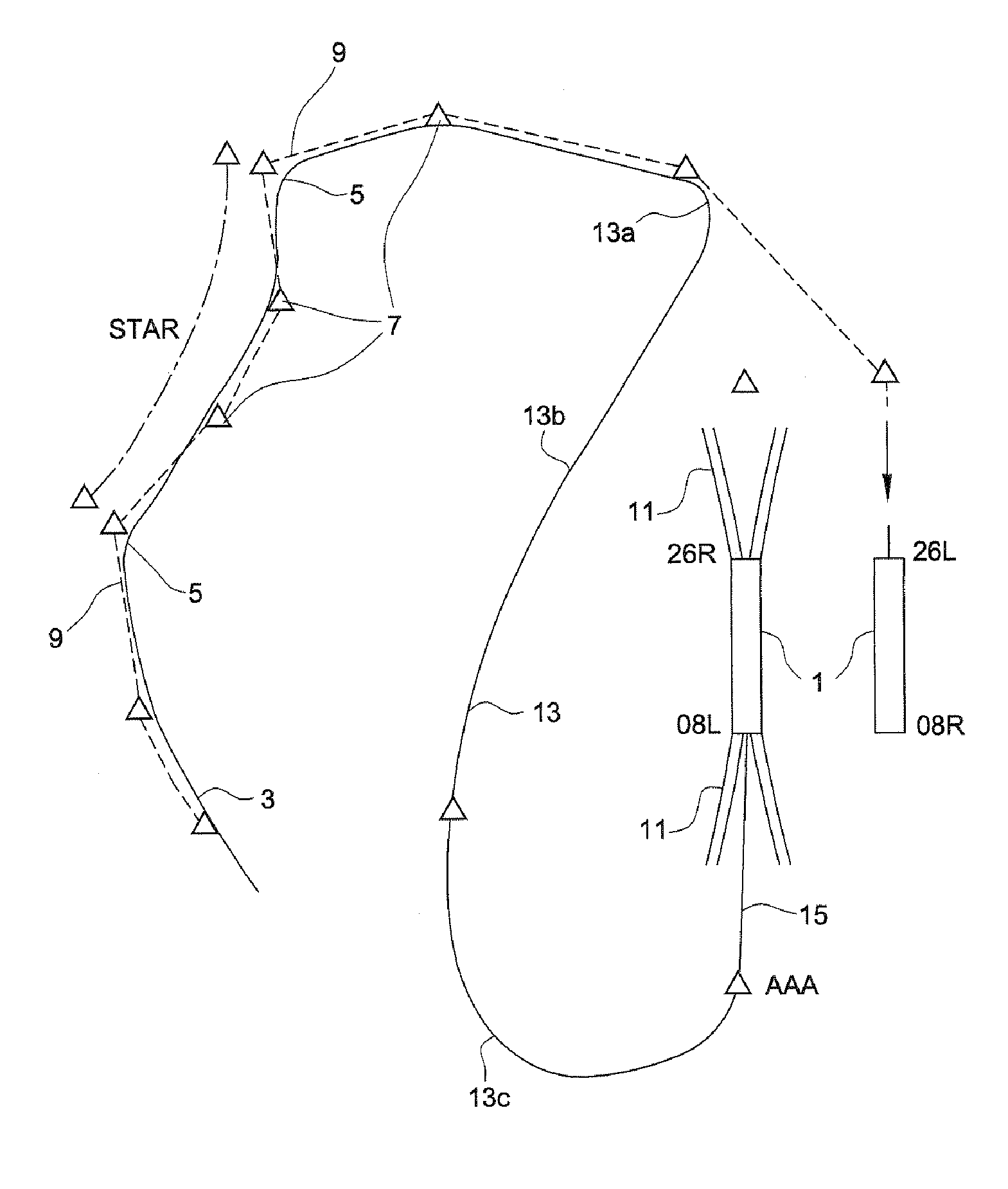 Method of Changing the Approach Procedure of an Aircraft