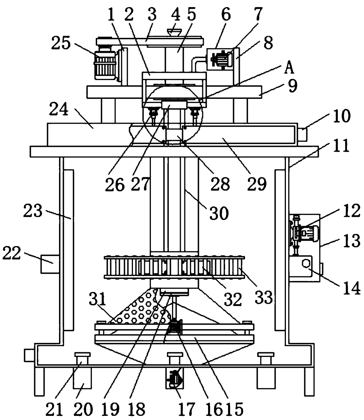 Flotation machine for screening of refined ore