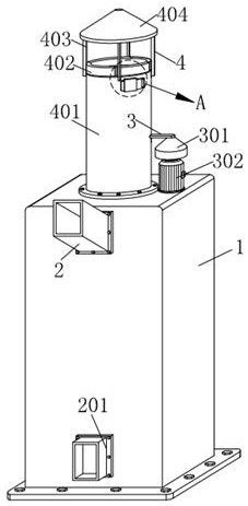 A coke oven flue gas treatment pipe for dust removal, desulfurization and denitrification