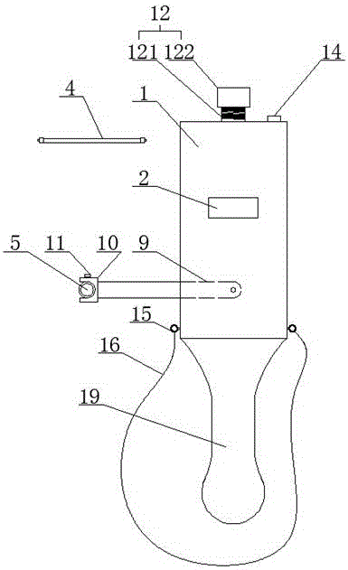 Portable in-service steel bridge stress detector based on magnetic flux technology