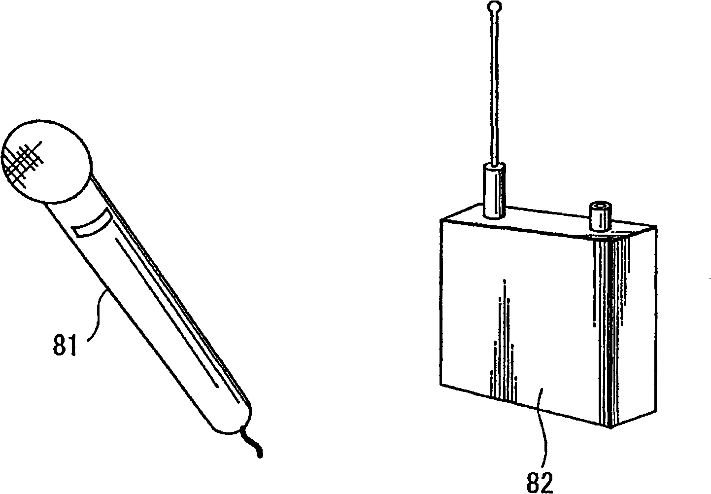 Wireless audio transfer system, and wireless microphone