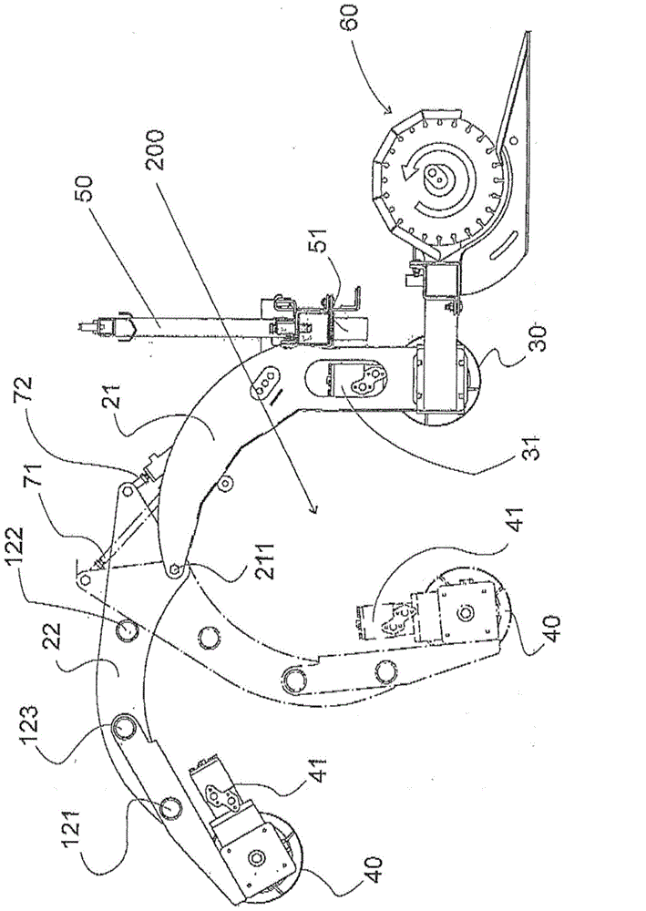 Device for winding and unwinding two-dimensional roll material