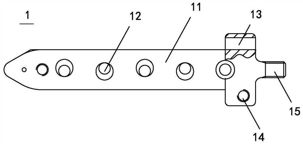 Low-incisura locking type external tibia fixing frame