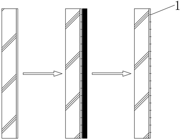 A kind of construction method of self-falling waterproof exterior wall of building