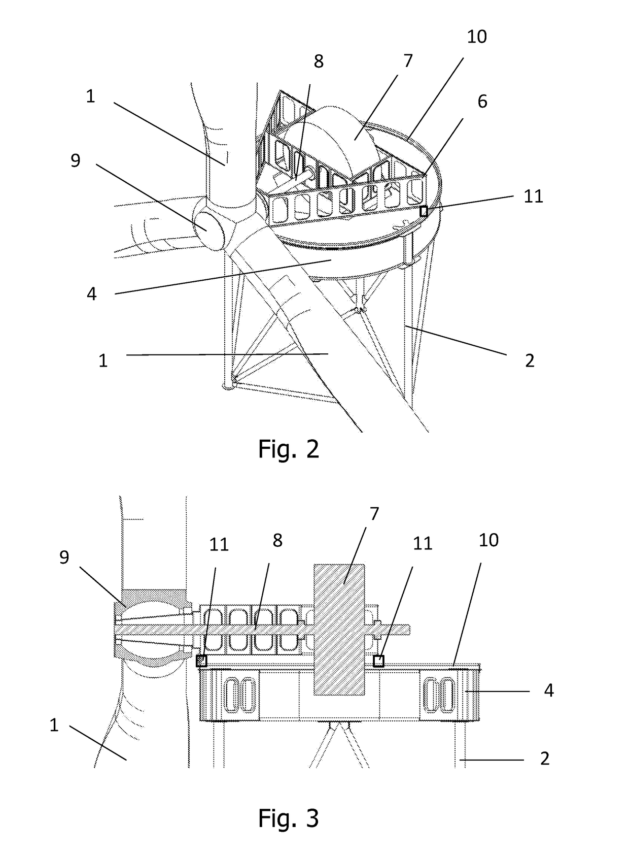 Apparatus for Changing the Angle of Inclination in Wind Turbines