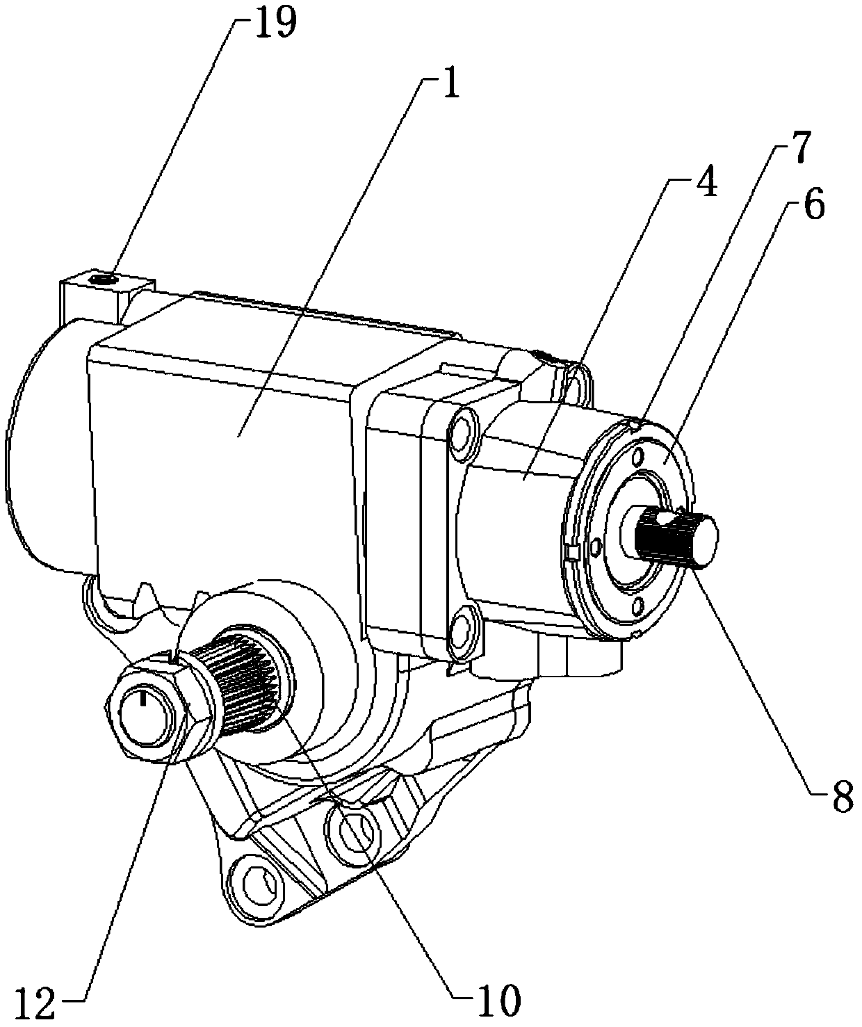 Internal circulation structure of screw and nut assembly for commercial vehicle