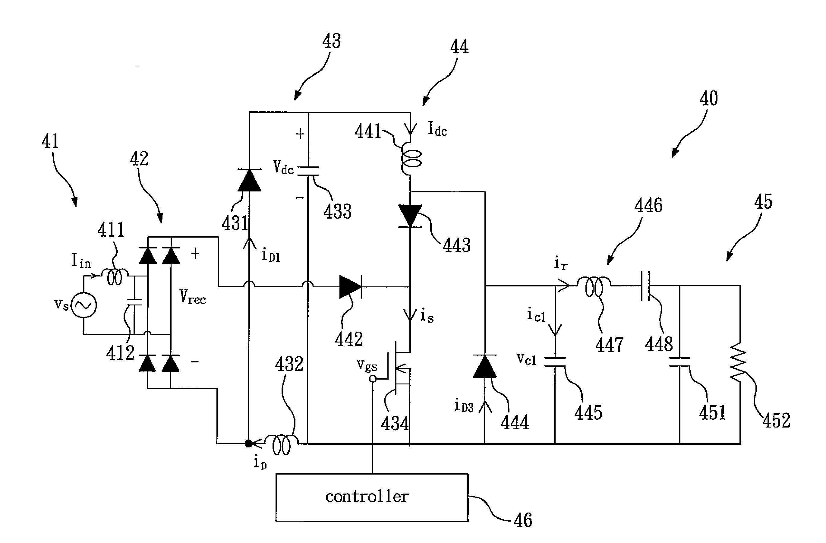 Single-stage zero-current switching driving circuit for ultrasonic motor