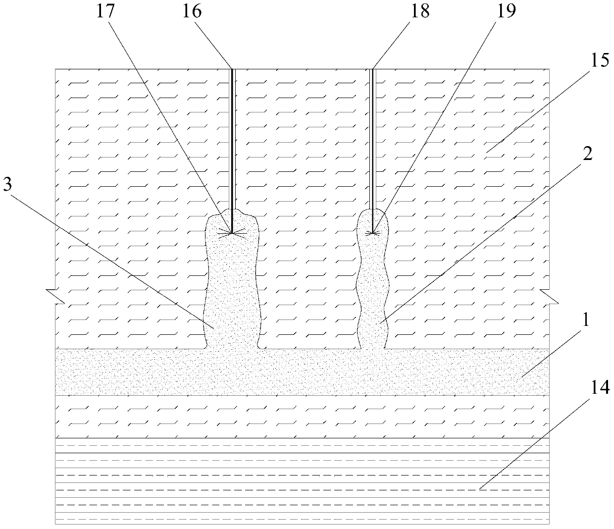 Anti-floating piled raft structure combining deep-layer jet-grouting cement-soil board and anchor and construction method