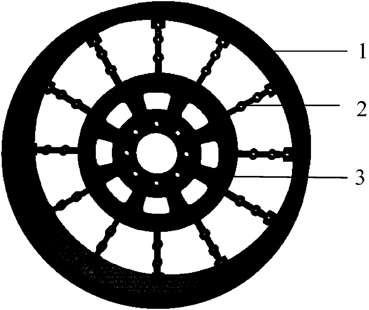 Mechanical elastic wheel structural parameter optimization design method