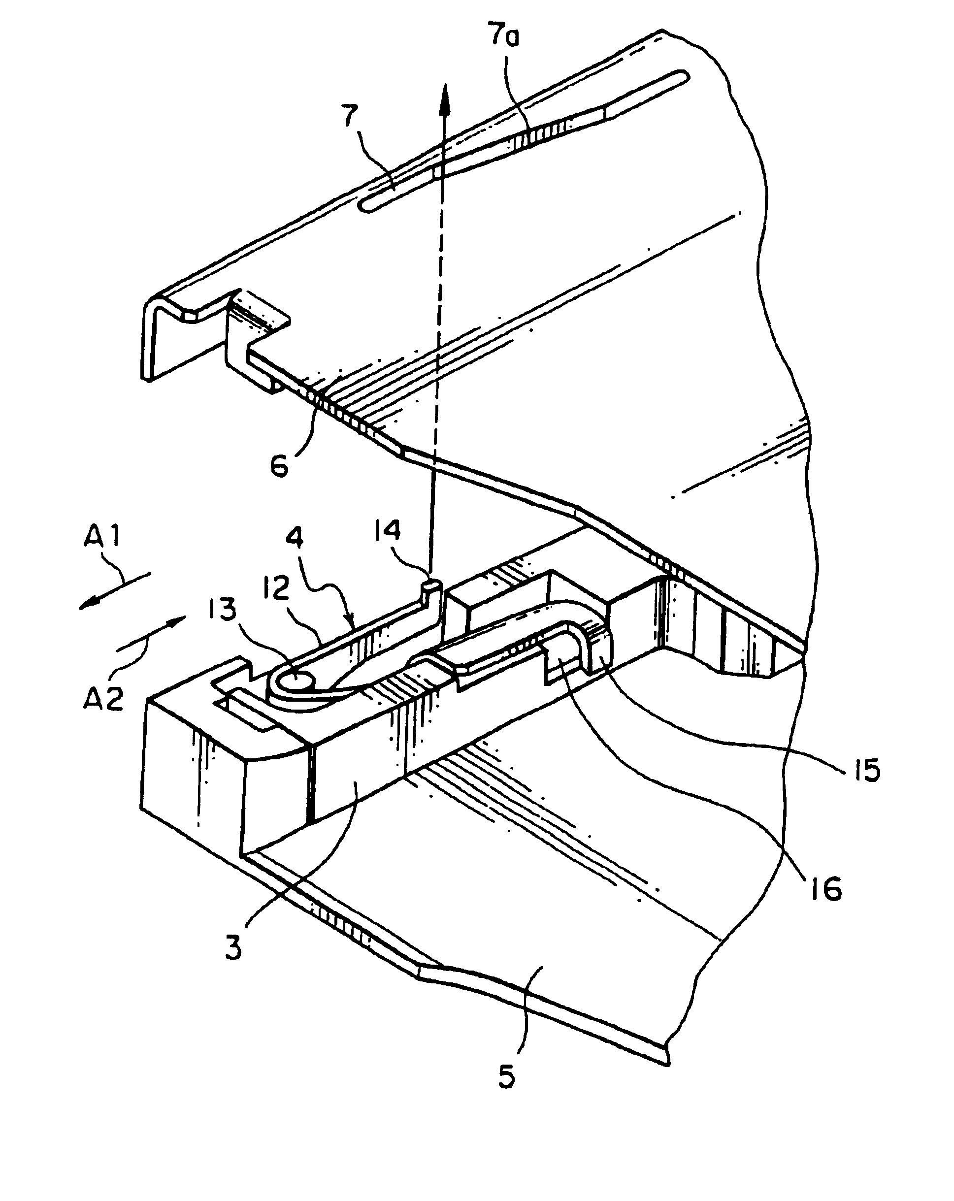 Card connector having an eject lever with a swingable locking member mounted thereto