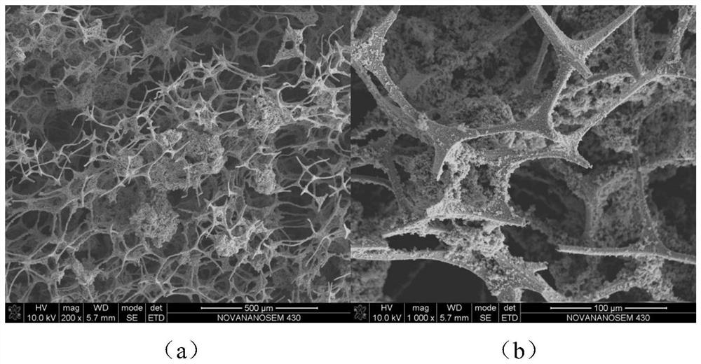 A kind of nano manganese dioxide sponge and its preparation method and application