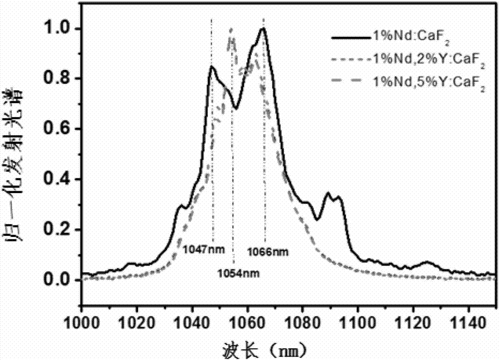 Neodymium-ion-doped bivalent cation fluoride laser crystal and preparation method thereof