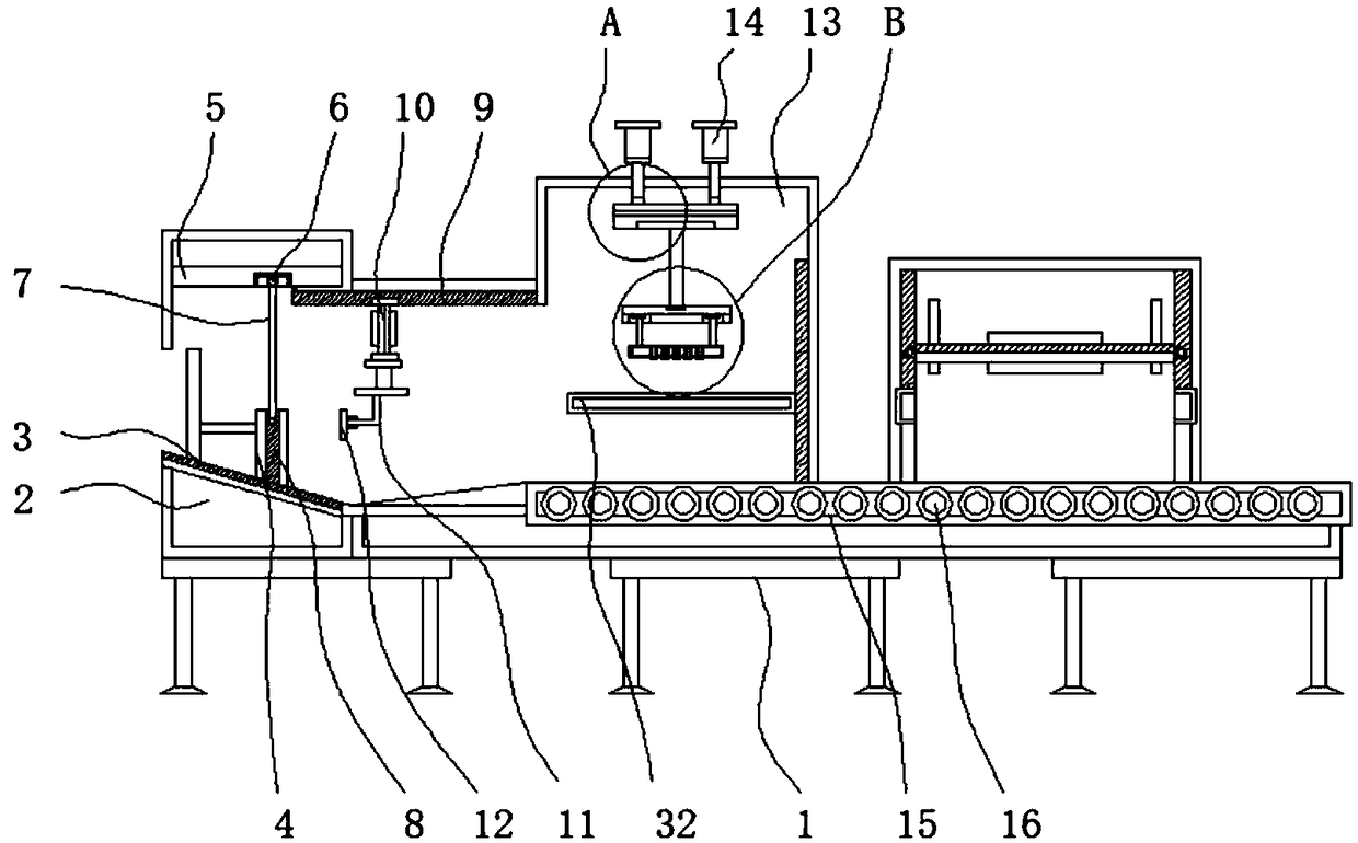 Case unpacking machine capable of preventing articles in cases from being damaged