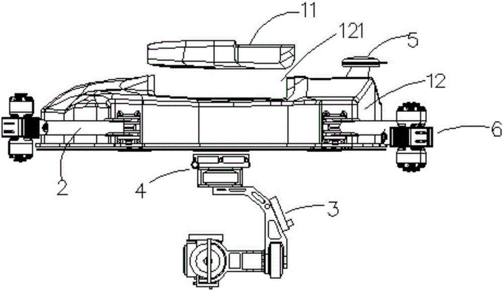 Unmanned aerial vehicle with quick detaching double-propeller structure