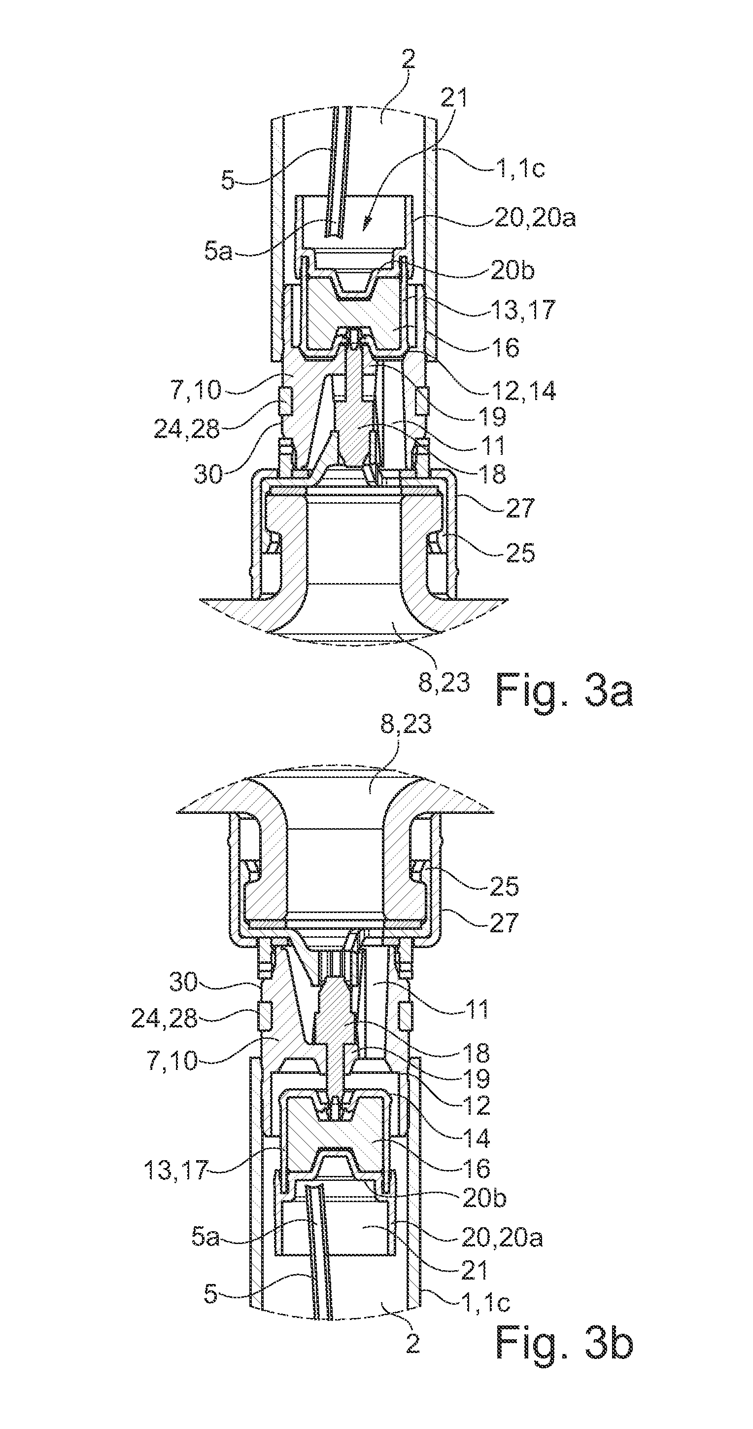Fillable bottle for dispensing a fluid product