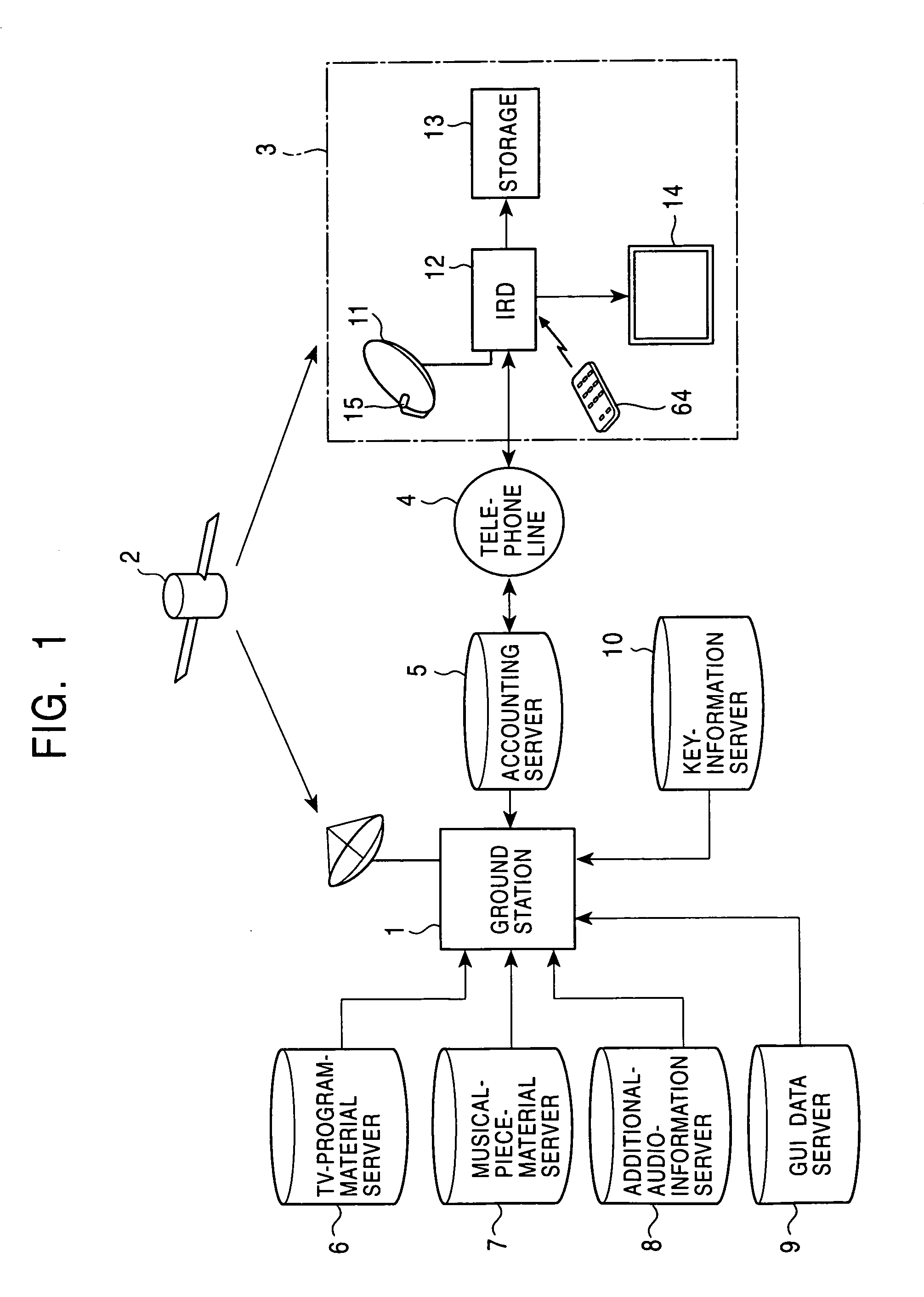 Apparatus and method for downloading desired data signal to user-selectable storage unit