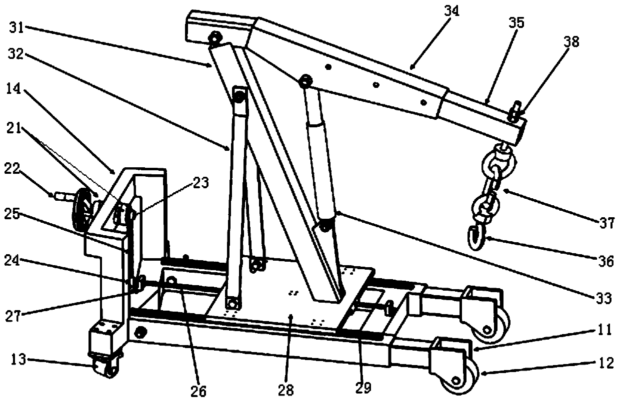 Two-degree-of-freedom portable jack