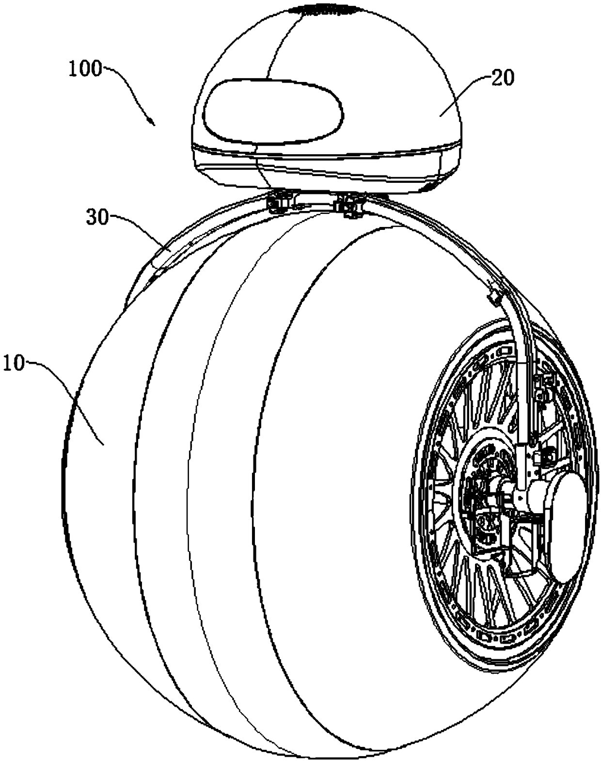 Wire rope driving assembly and spherical robot