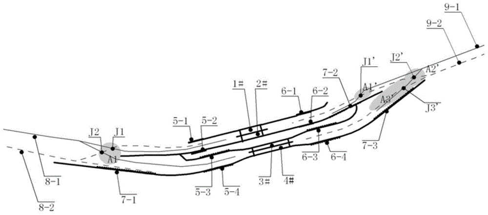 Combined dispatching simulation and analysis method for multi-line parallel locks