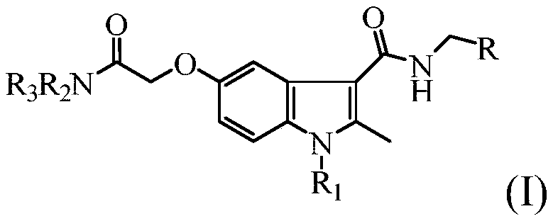 Benzpyrole-3-formamide compound and application thereof