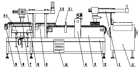 Full-automatic test tube packaging machine and working method thereof