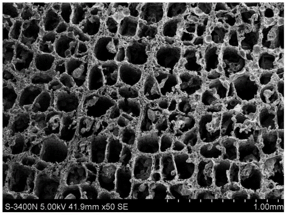 Reductively biodegradable type honeycomb polyurethane support, and preparation method and application thereof