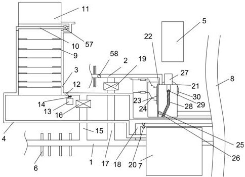 Diversion equipment and diversion method for rainwater and sewage in residential area