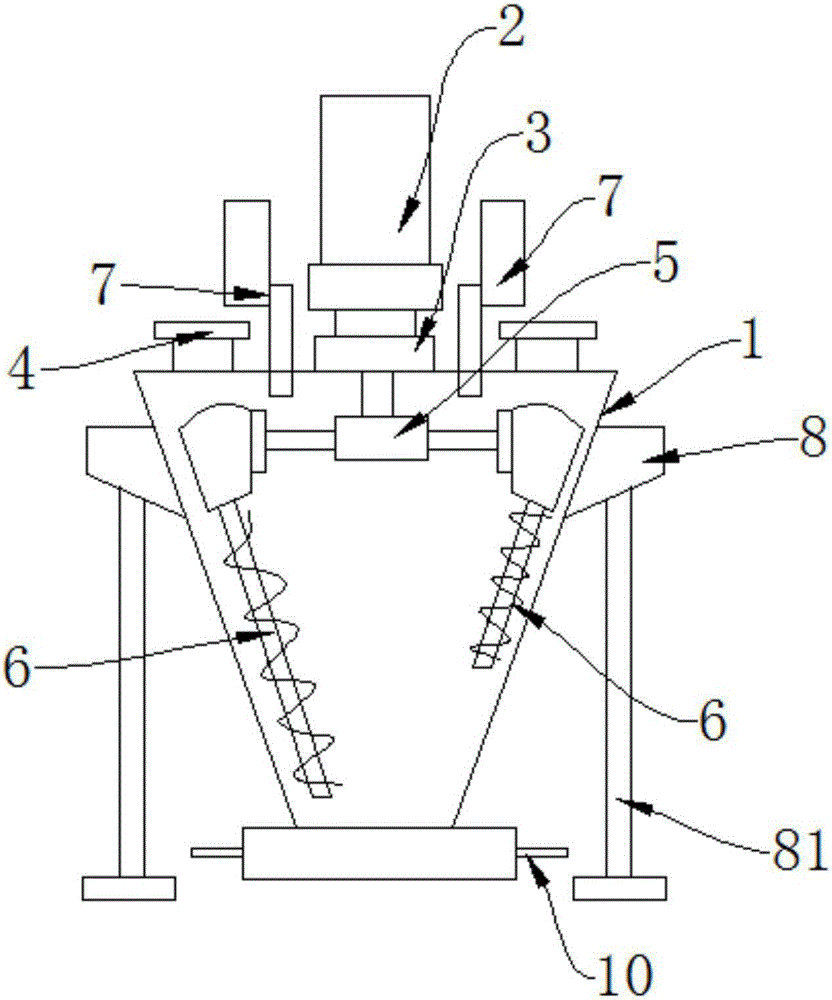 Cleaning device for mixing machine of water purifying agent for aquaculture