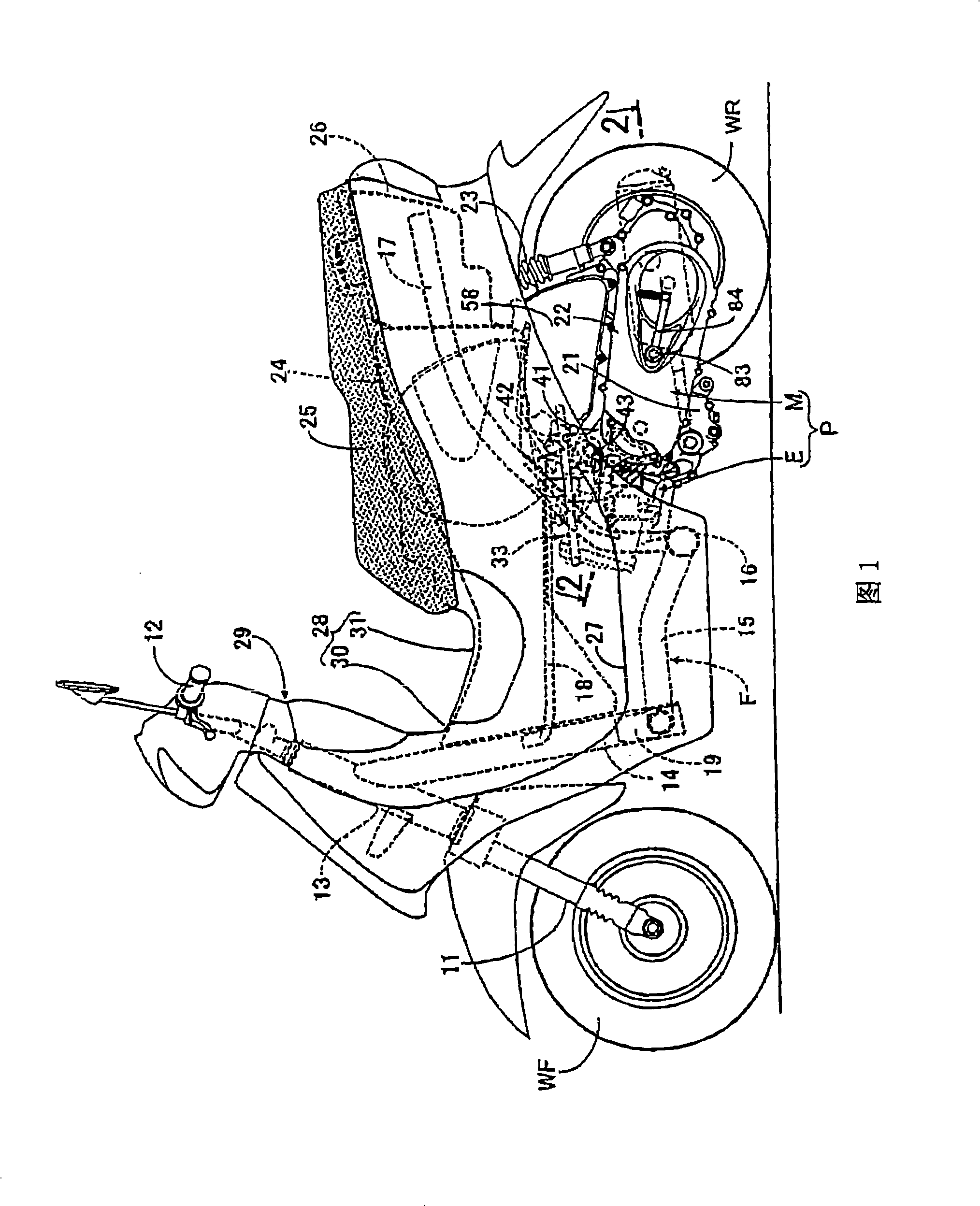 Cooling system of engine for small-sized vehicle