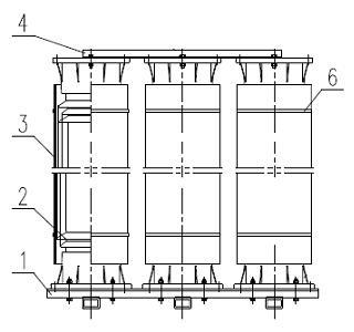 Package structure and packaging method of post insulators