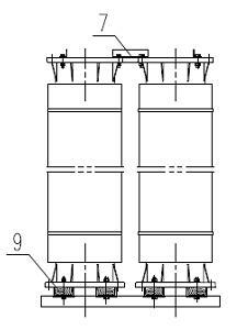 Package structure and packaging method of post insulators