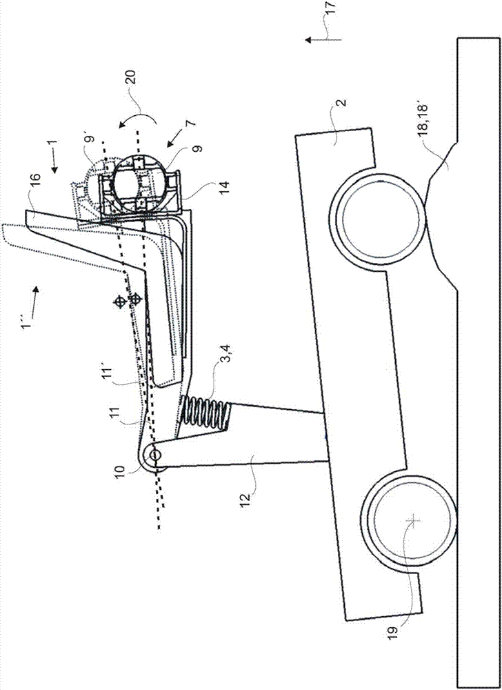 Device for seat stabilisation