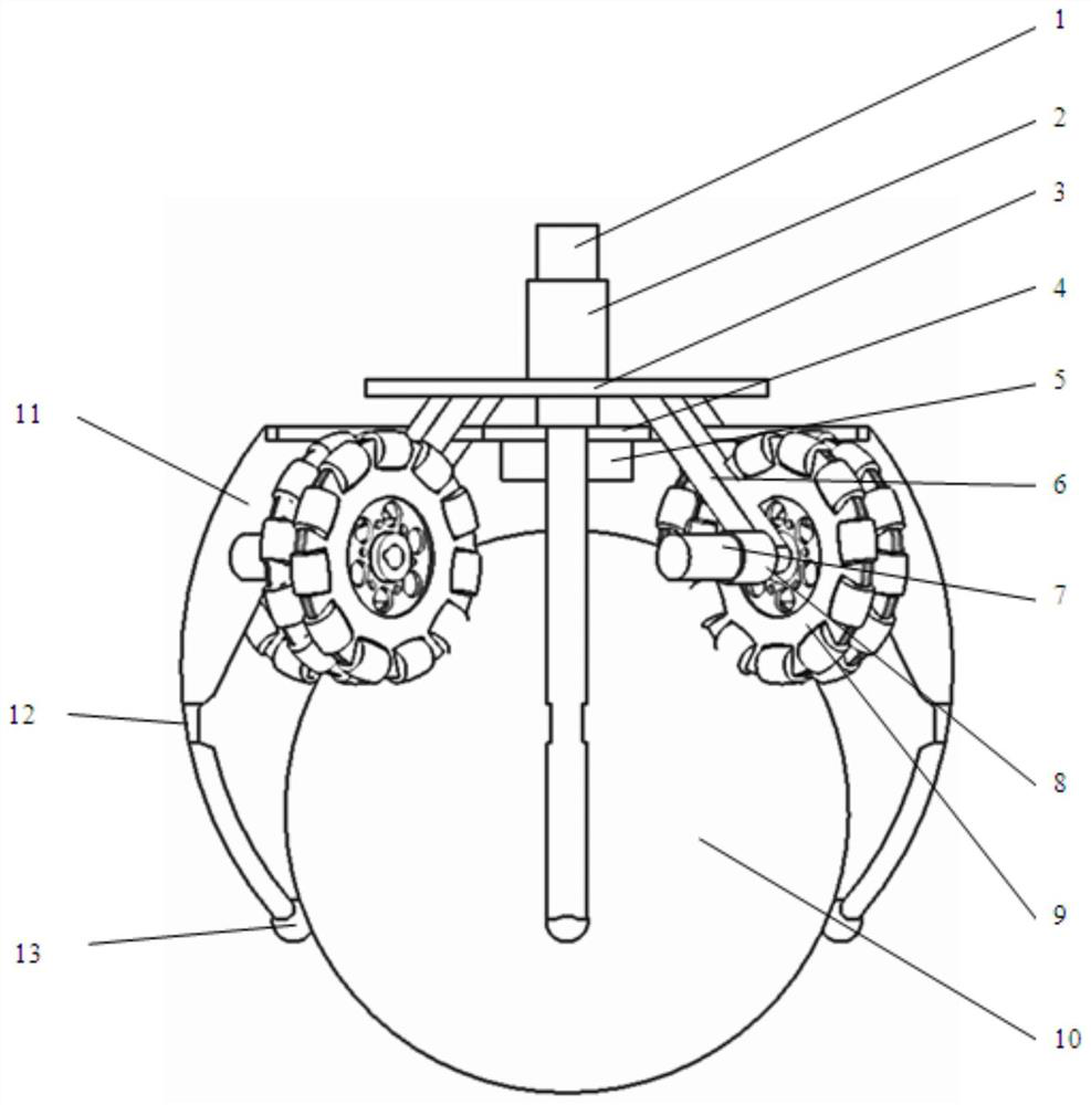 An active friction end effector for two-dimensional space friction applications