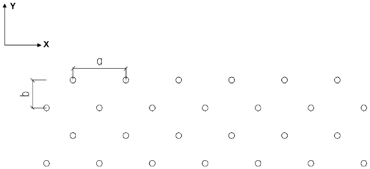 Tuff blasting blast hole arrangement structure and detonation method