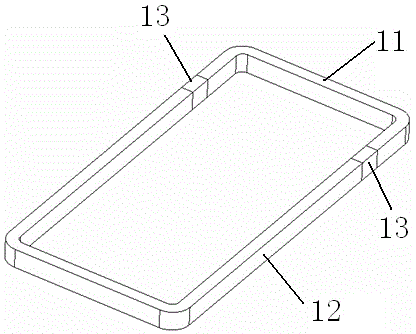 Metal outer frame antenna used for mobile terminal